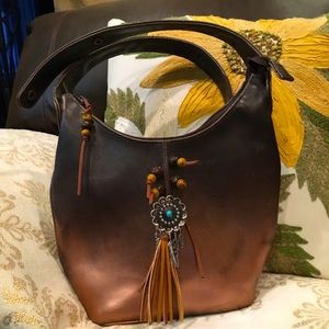 Vintage Leather Hobo Bag